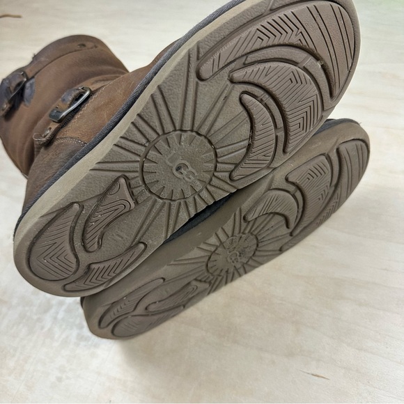 UGG Brown Leather Boots - Picture 7 of 14